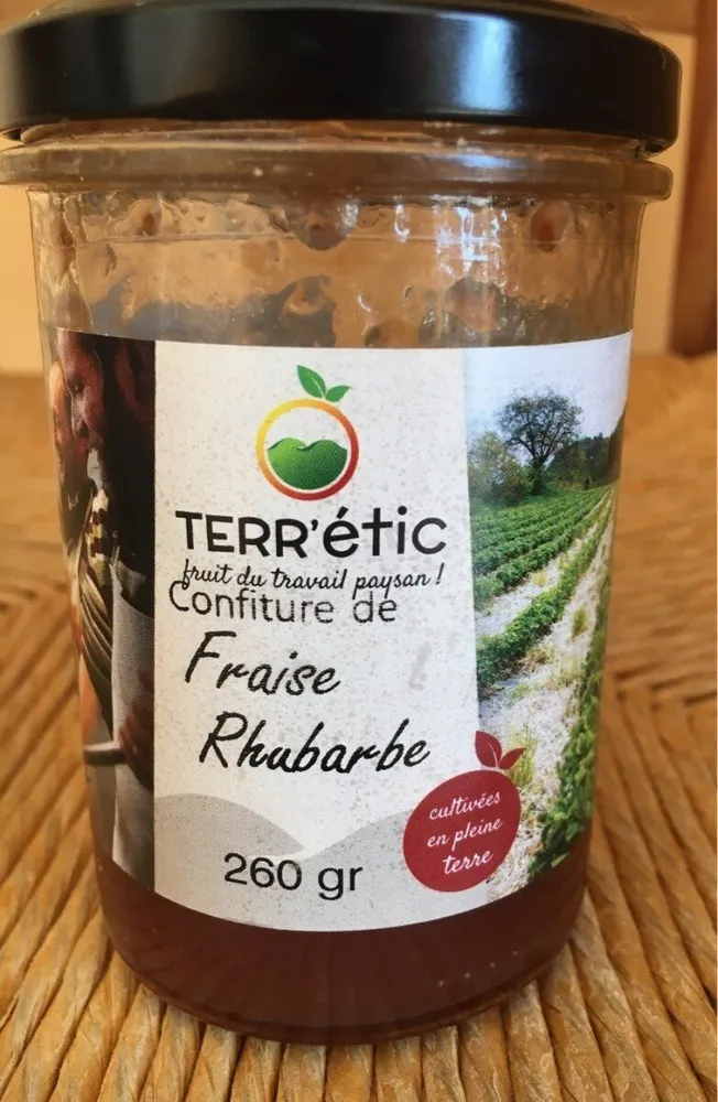 Confiture de fraise rhubarbe