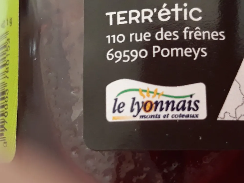 Confiture pêche de vigne