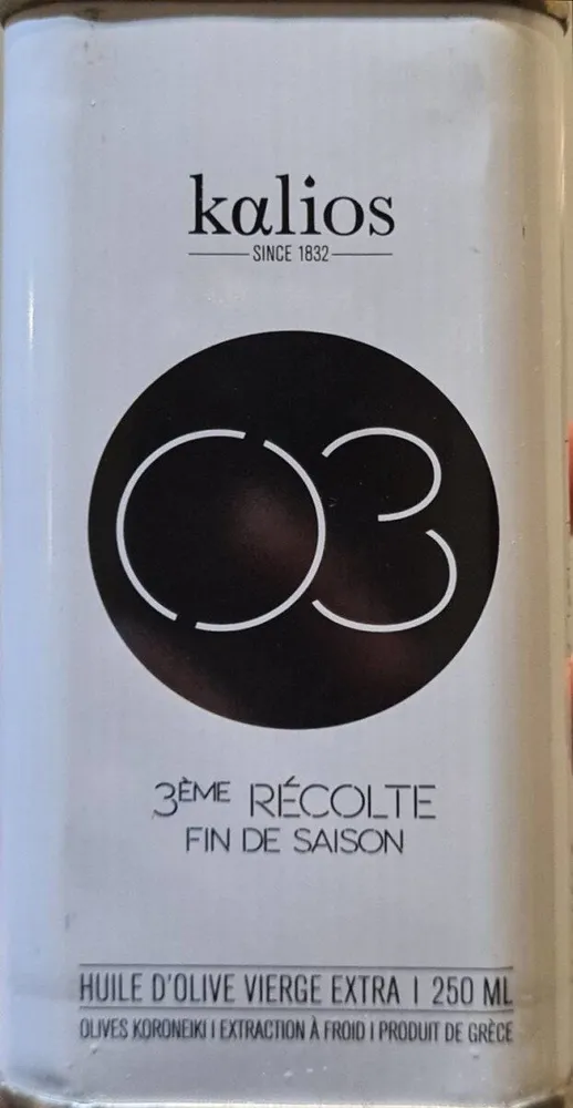 Huile d'olive vierge extra 3ème récolte