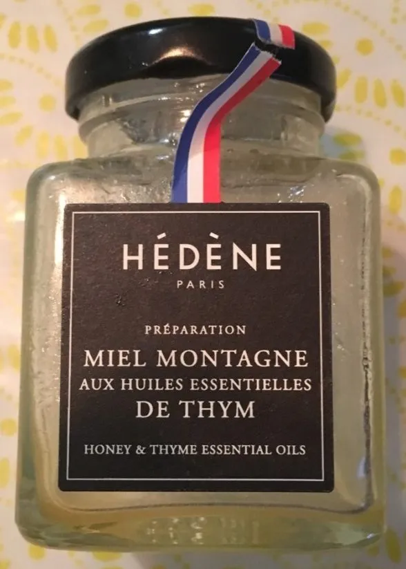 Préparation miel montagne aux huiles essentielles de thym