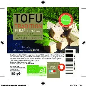 Tofu infusé au thé noir