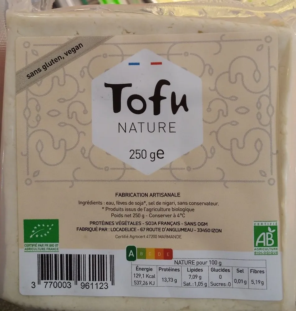 Tofu nature bio