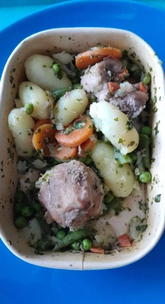 Porc mijoté en brunoise