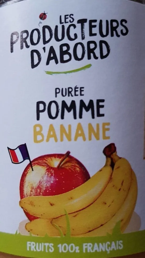 Purée pomme banane