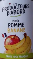Purée pomme banane