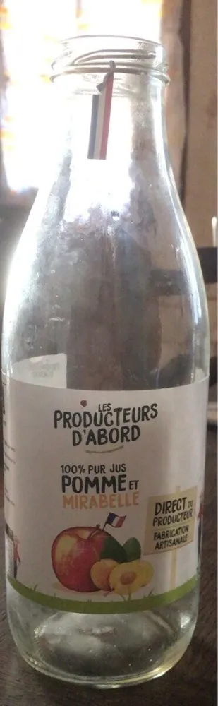 Jus pomme et mirabelle