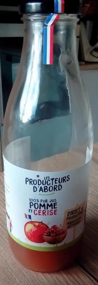 Pur jus de pomme et cerise