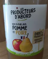 100% pur jus pomme et poire