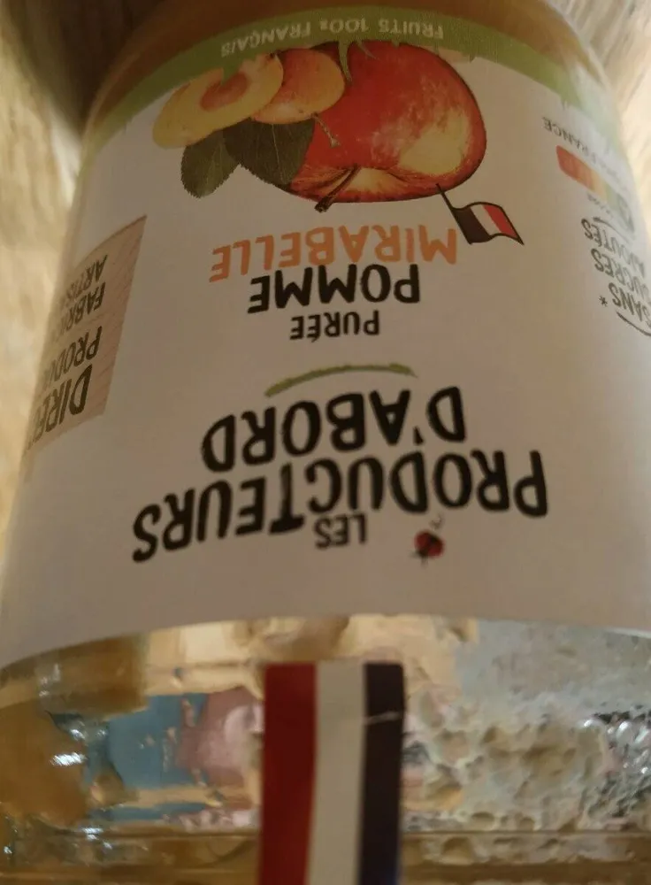 Purée pomme mirabelle