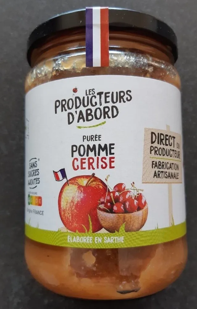 Purée pommes cerises
