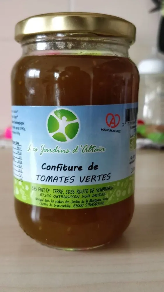 Confiture de tomate verte