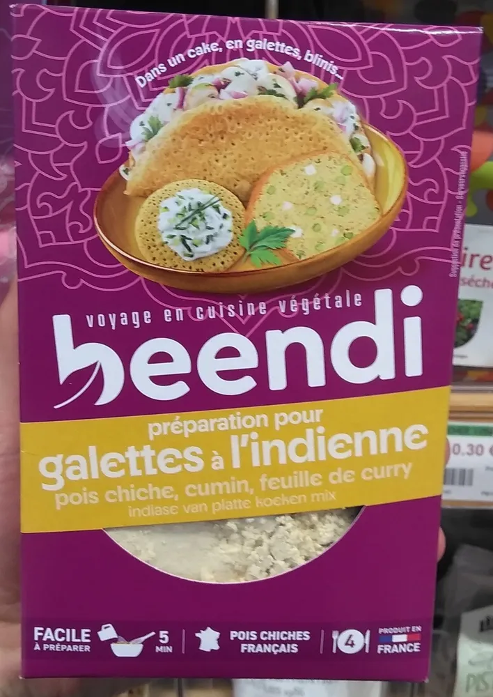 Préparation galettes pois chiche