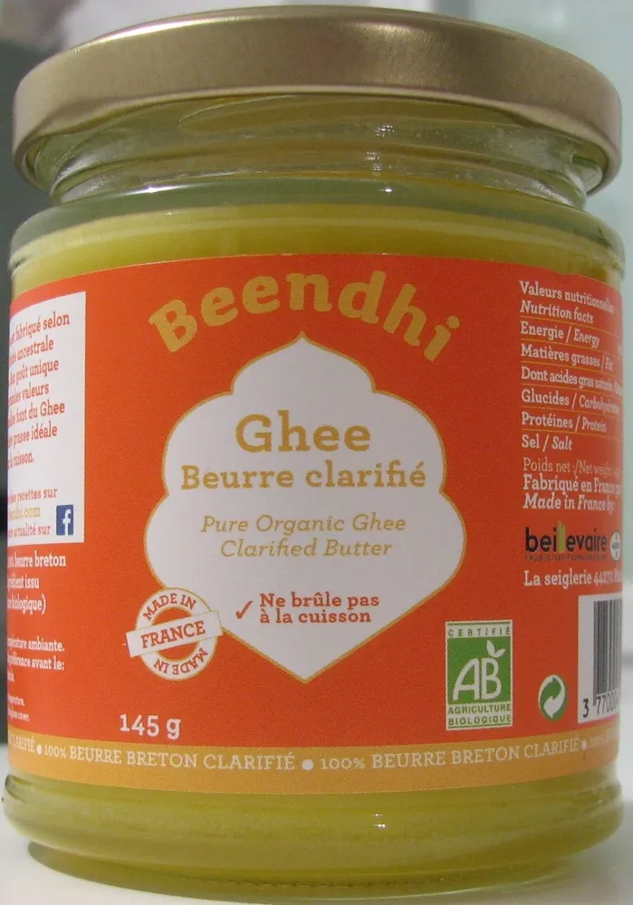 Ghee Bio - Beurre clarifié à l'indienne