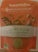 Escapade à Bombay curry doux et gingembre