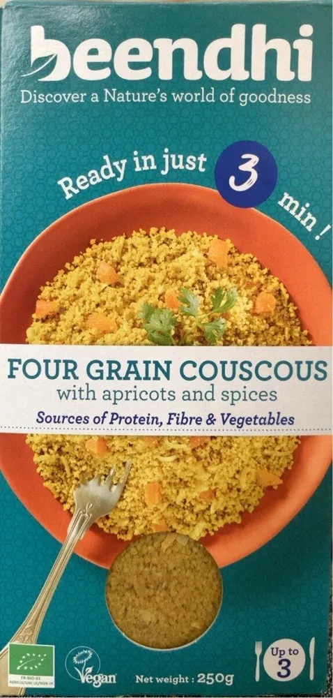 4 grains couscous with apricots and spices
