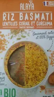 Riz basmati lentilles corail et curcuma