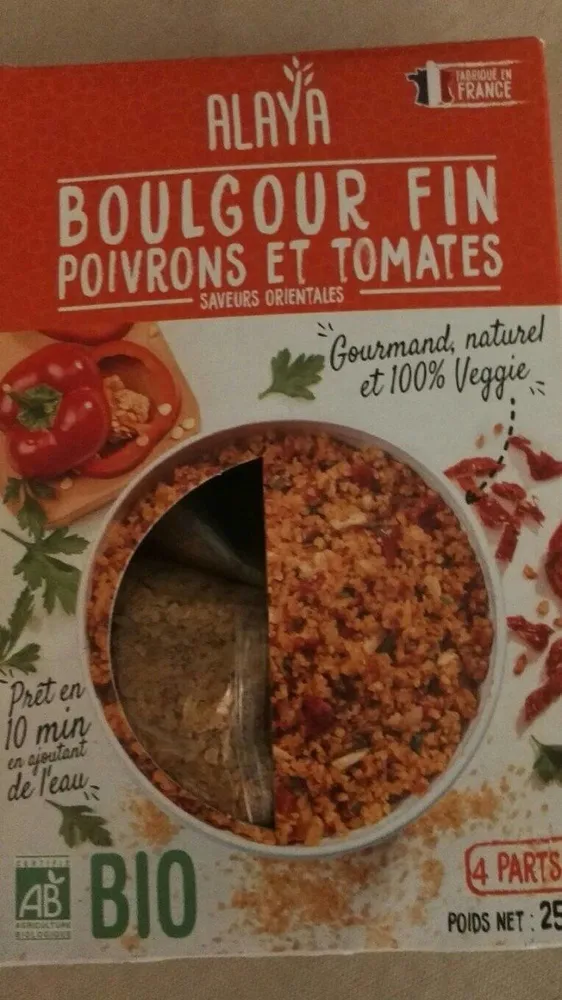 Boulgour fin poivrons et tomates