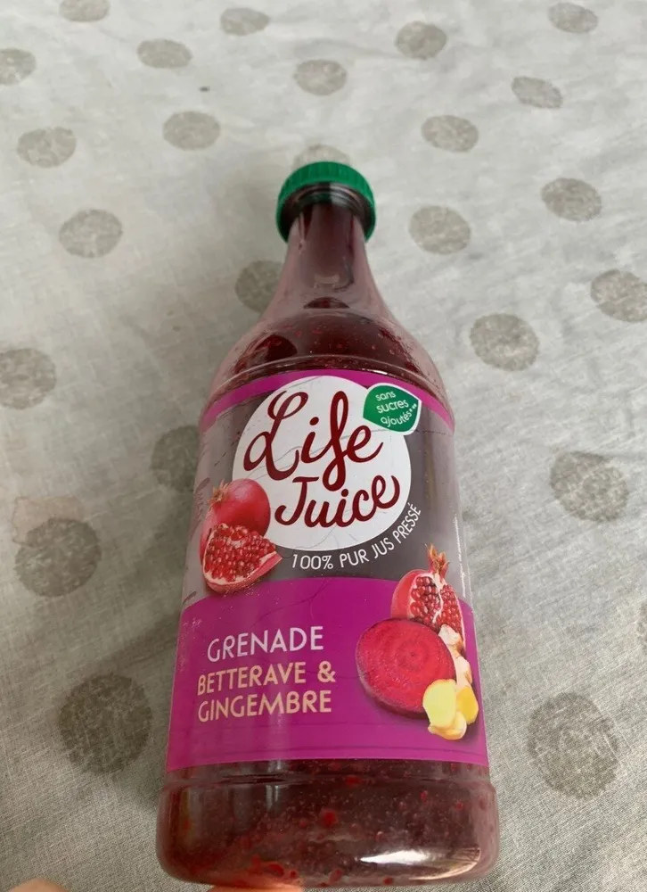 Jus grenade ,bétrave et gingembre