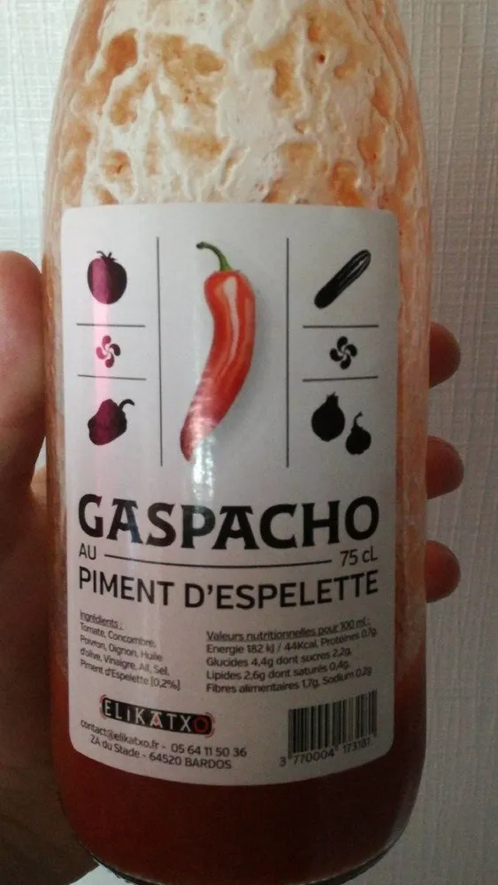 Gaspacho au piment d'Espelette