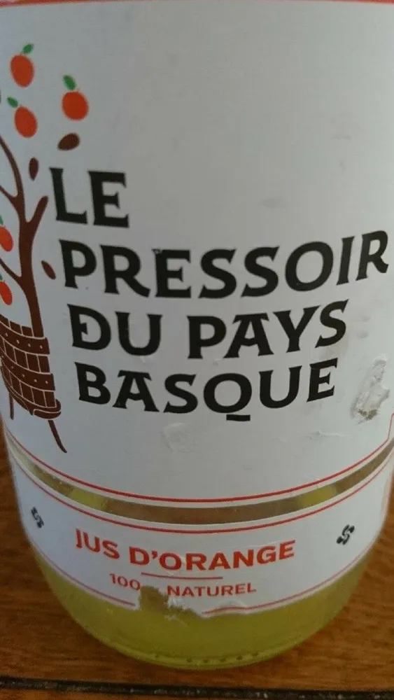 Jus d'orange 100% naturel
