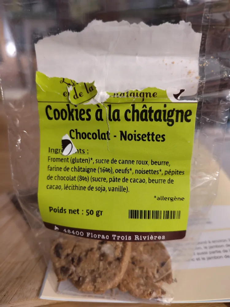 cookies à la châtaigne