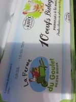 Œuf biologiques du goulet