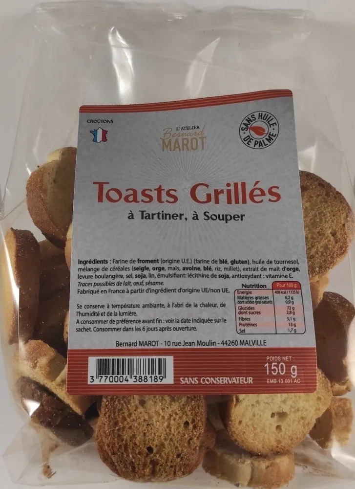 Toasts Grillés à Tartiner, à Souper
