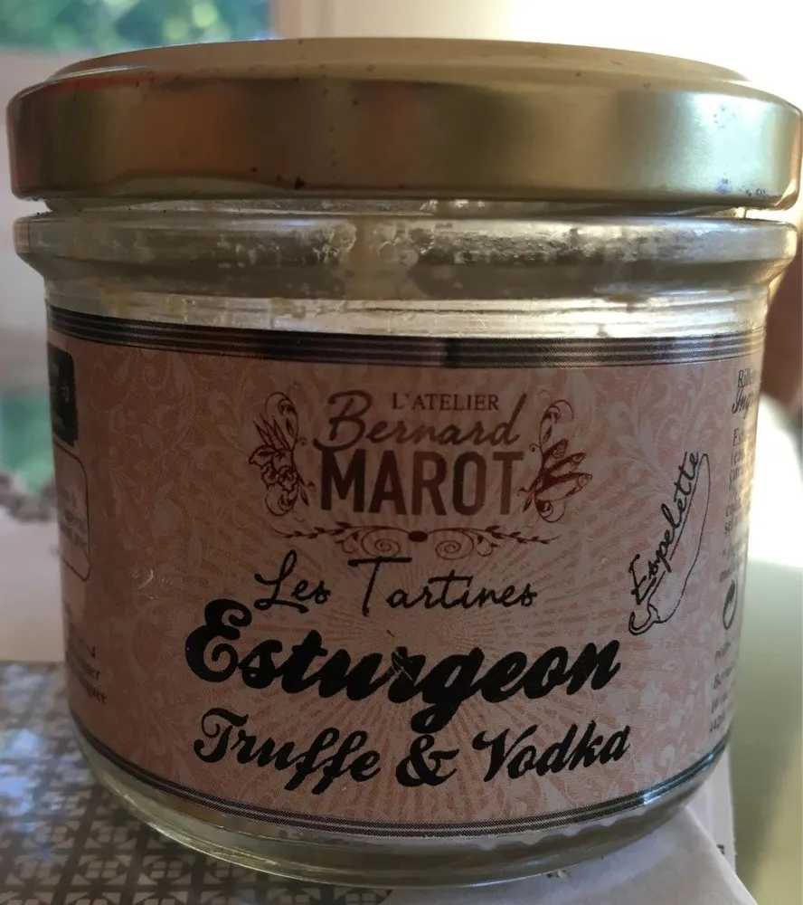 Les tartines esturgeon truffe ,et vodka