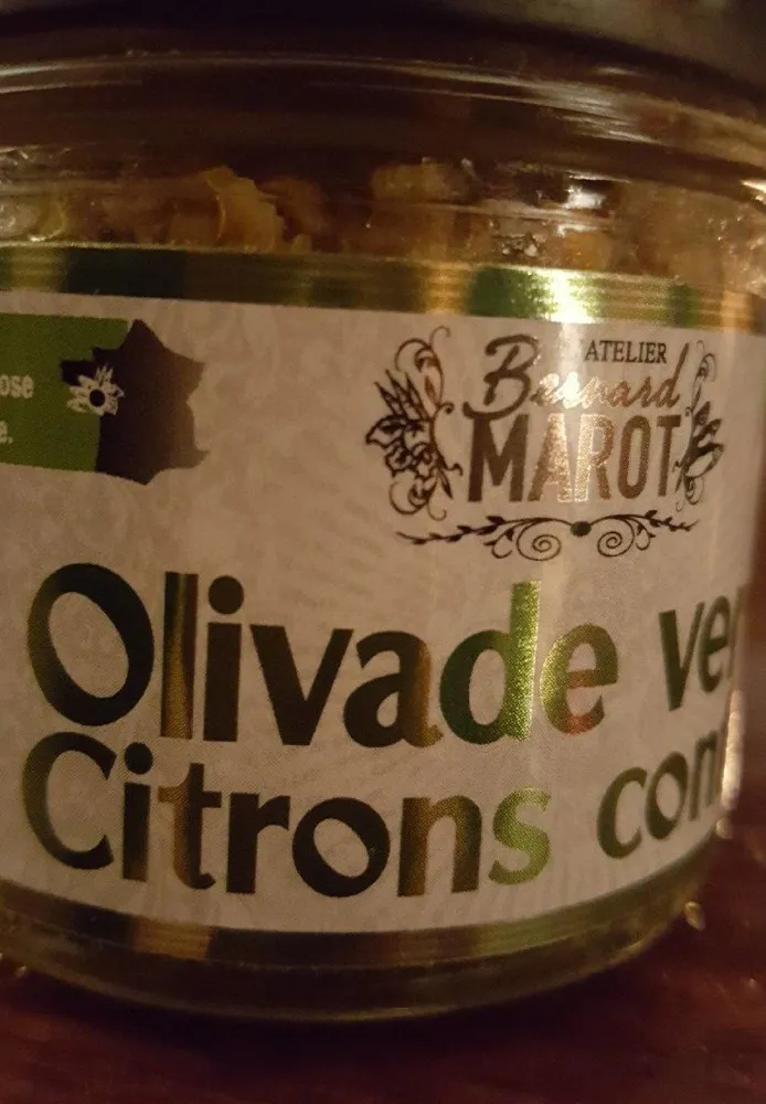 Olivade verte citron confit