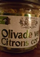 Olivade verte citron confit