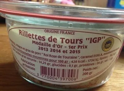 Rillettes de Tours « IGP »