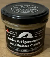 Terrine de pigeon de Racan aux échalotes confites