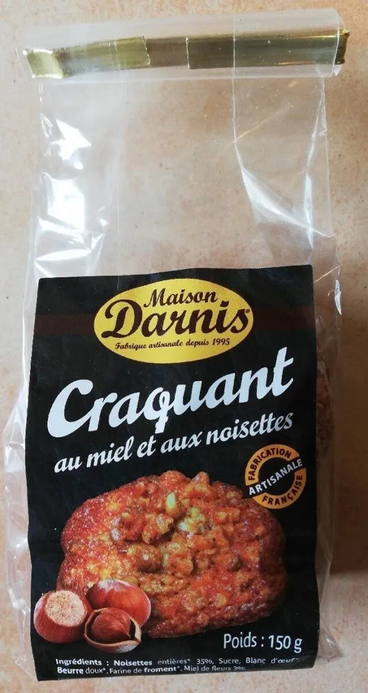 Croquant au miel et aux noisettes