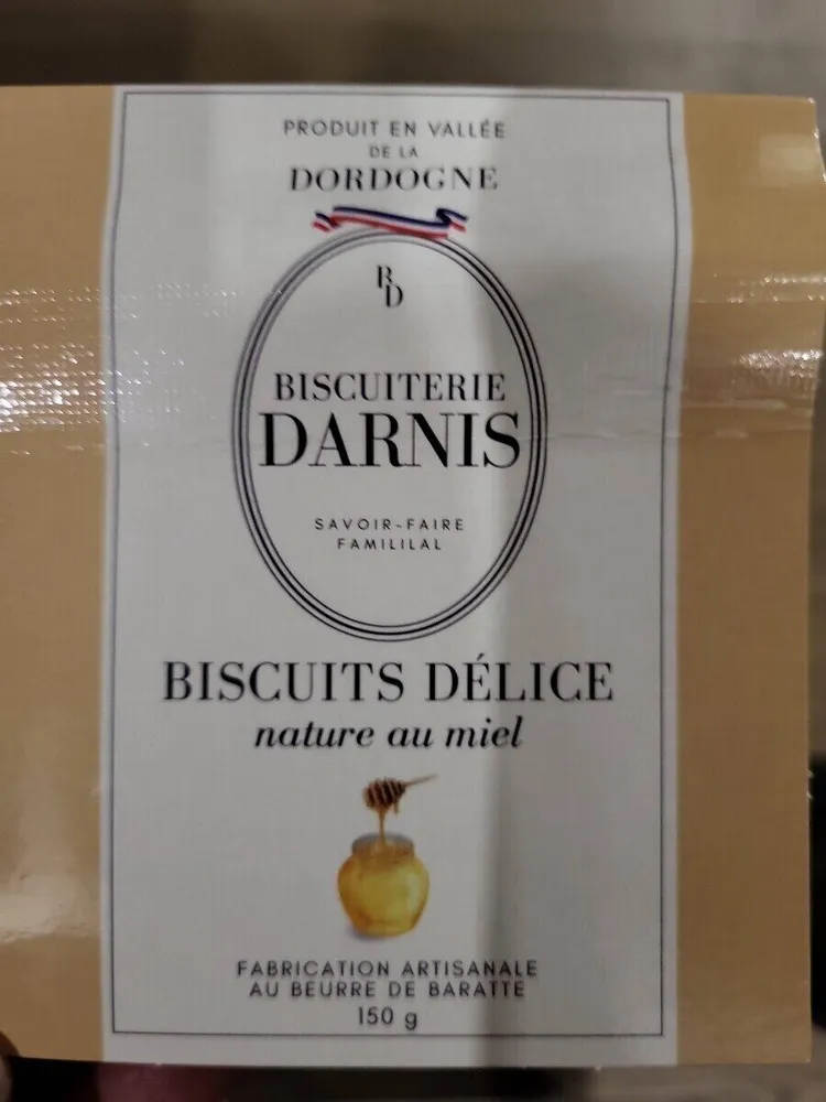 Biscuits DELICE nature au miel