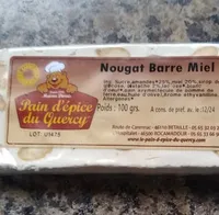 Nougat barre miel