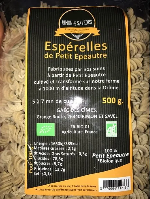 Esperekkes De Petit Epeautre