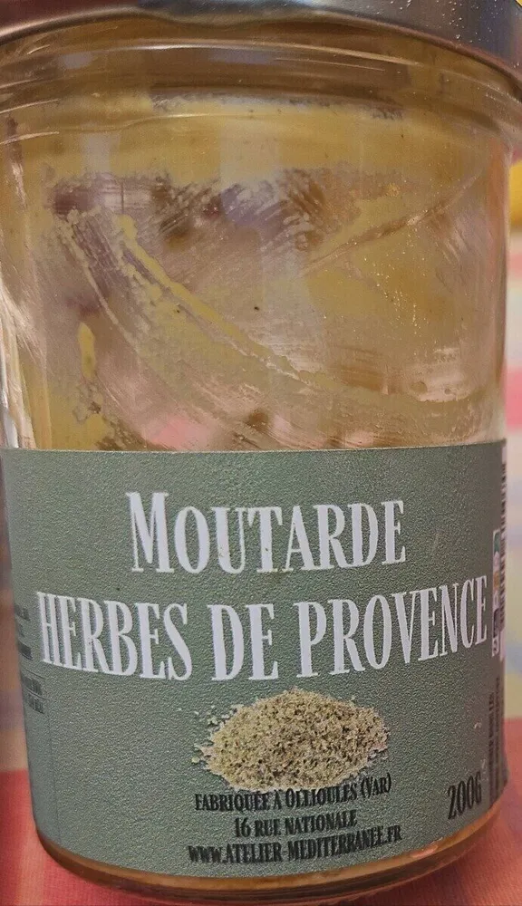 Moutarde herbes de Provence