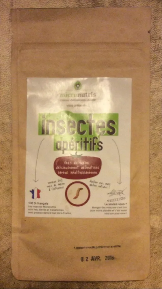 Les insectes apéritifs