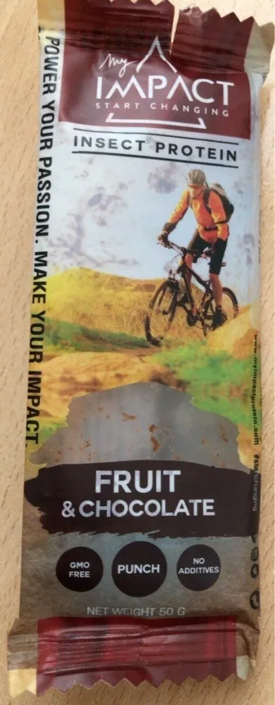 Barre énergétique Fruits Et Chocolat Aux Insectes Bio