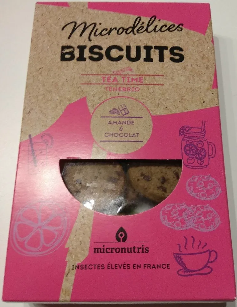 Biscuits ténébrions amande chocolat
