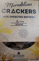 Crackers aux insectes entiers