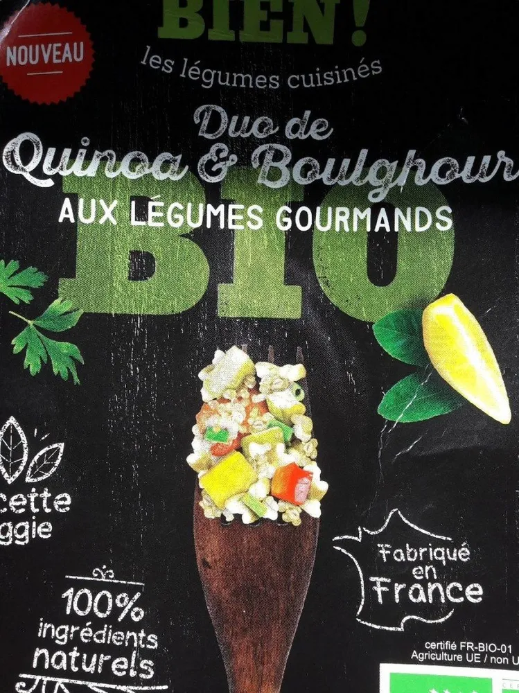 Duo de quinoa et boulghour aux légumes gourmands