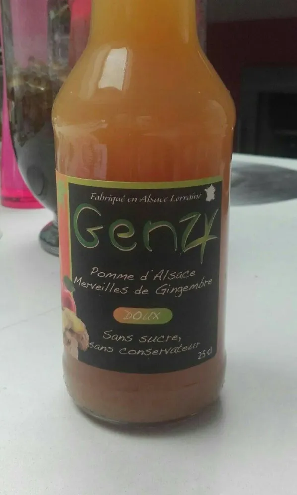 Jus de pommes et gingembres