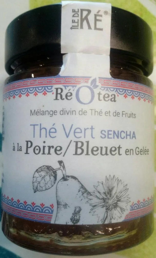 Thé vert sencha à la poire/bleuet en gelée