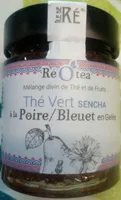 Thé vert sencha à la poire/bleuet en gelée