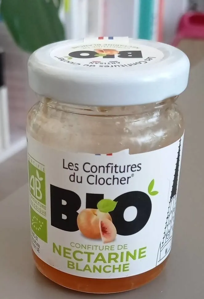 Confiture de nectarine blanche