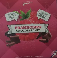 Framboises chocolat lait