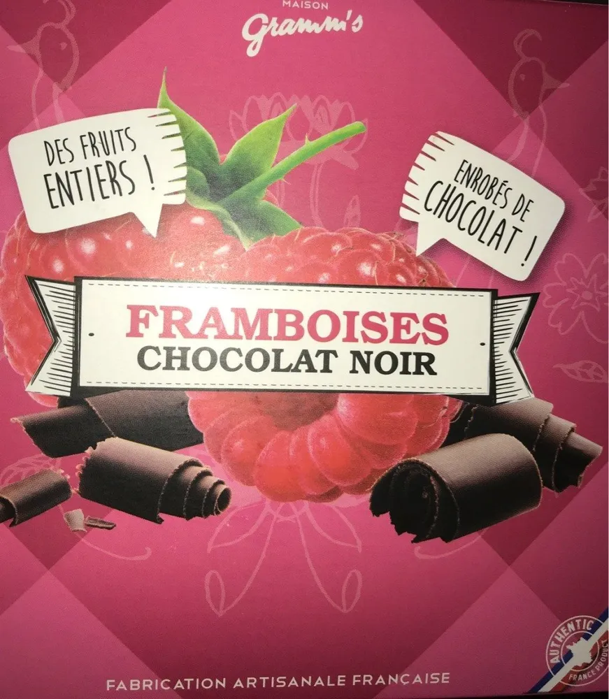 Framboises Chocolat Noir