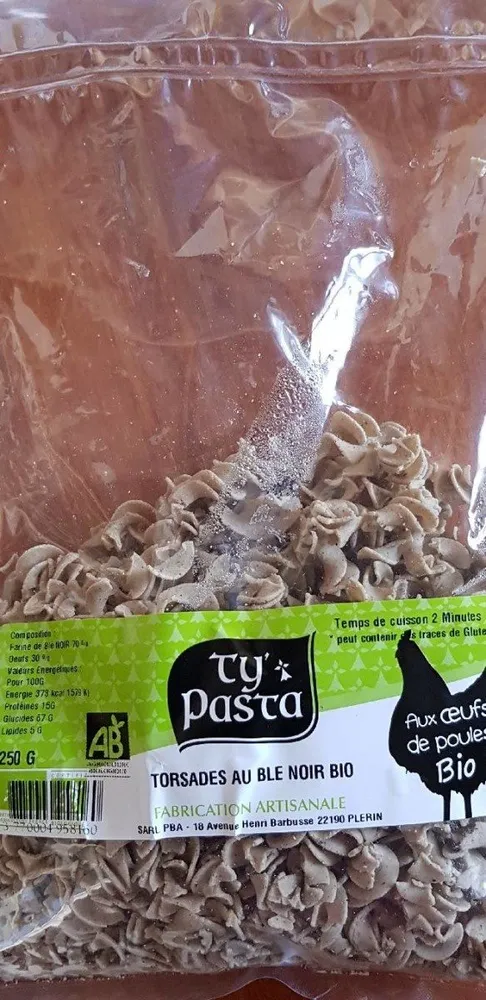 Torsades au blé noir bio