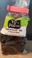 Tagliatelles bio à l'encre de seiche